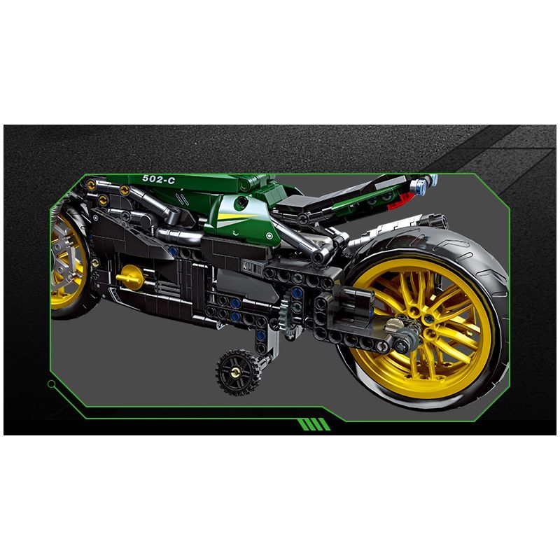 JIESTAR 91022 non  BENELLI 502C bộ đồ chơi xếp lắp ráp ghép mô hình  Kỹ Thuật Công Nghệ Cao Mô Hình Phương Tiện 765 khối