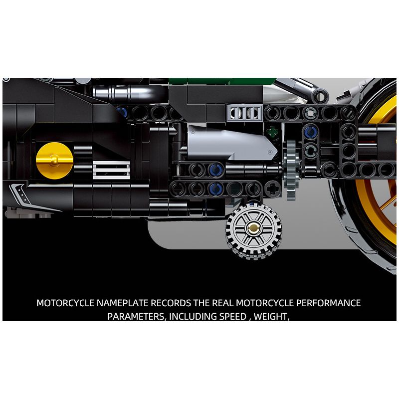 JIESTAR 91022 non  BENELLI 502C bộ đồ chơi xếp lắp ráp ghép mô hình  Kỹ Thuật Công Nghệ Cao Mô Hình Phương Tiện 765 khối