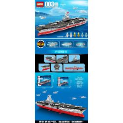 LWCK 90065 non  TÀU SÂN BAY SỐ 003 bộ đồ chơi xếp lắp ráp ghép mô hình Military Army DEFEND THE HOMELAND Quân Sự Bộ Đội 806 khối