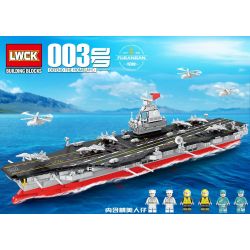 LWCK 90065 non  TÀU SÂN BAY SỐ 003 bộ đồ chơi xếp lắp ráp ghép mô hình Military Army DEFEND THE HOMELAND Quân Sự Bộ Đội 806 khối