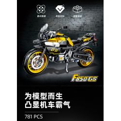 JIESTAR 91025 non  PHIÊU LƯU BMW F 850 ​​GS bộ đồ chơi xếp lắp ráp ghép mô hình  BMW F 850 GS Kỹ Thuật Công Nghệ Cao Mô Hình Phương Tiện 781 khối