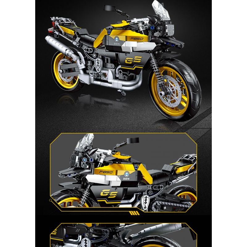 JIESTAR 91025 non  PHIÊU LƯU BMW F 850 ​​GS bộ đồ chơi xếp lắp ráp ghép mô hình  BMW F 850 GS Kỹ Thuật Công Nghệ Cao Mô Hình Phương Tiện 781 khối