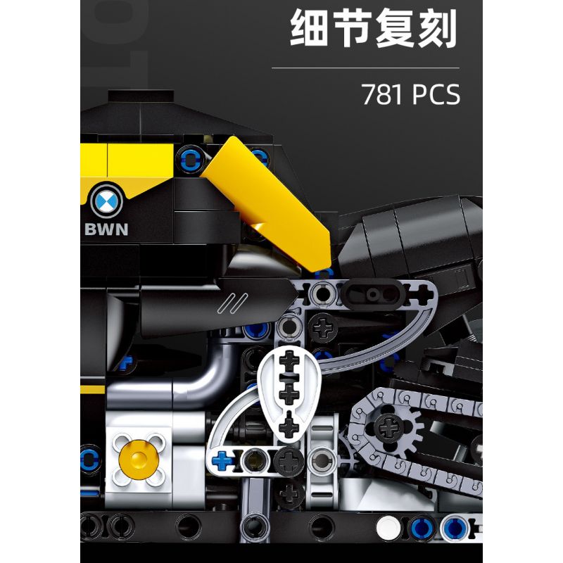 JIESTAR 91025 non  PHIÊU LƯU BMW F 850 ​​GS bộ đồ chơi xếp lắp ráp ghép mô hình  BMW F 850 GS Kỹ Thuật Công Nghệ Cao Mô Hình Phương Tiện 781 khối