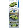 ZHEGAO QL1243 1243 non  XE THỂ THAO HOANG DÃ LÙI bộ đồ chơi xếp lắp ráp ghép mô hình  MACHINERY Kỹ Thuật Công Nghệ Cao Mô Hình Phương Tiện 589 khối