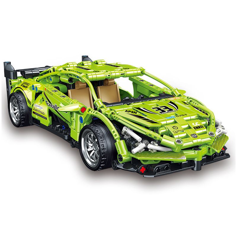 ZHEGAO QL1243 1243 non  XE THỂ THAO HOANG DÃ LÙI bộ đồ chơi xếp lắp ráp ghép mô hình  MACHINERY Kỹ Thuật Công Nghệ Cao Mô Hình Phương Tiện 589 khối