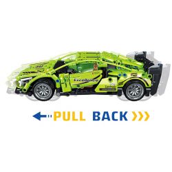 ZHEGAO QL1243 1243 non  XE THỂ THAO HOANG DÃ LÙI bộ đồ chơi xếp lắp ráp ghép mô hình  MACHINERY Kỹ Thuật Công Nghệ Cao Mô Hình Phương Tiện 589 khối