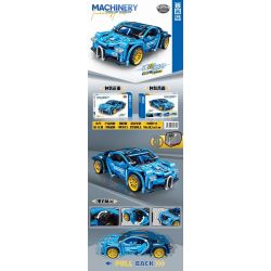 ZHEGAO QL1238 1238 non  XE LÙI FLYING BLUE RUN bộ đồ chơi xếp lắp ráp ghép mô hình  MACHINERY Kỹ Thuật Công Nghệ Cao Mô Hình Phương Tiện 445 khối