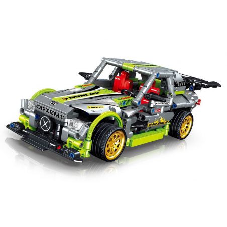 ZHEGAO QL1239 1239 non  BLAST ĐUA KÉO LẠI XE bộ đồ chơi xếp lắp ráp ghép mô hình Speed Champions Racing Cars MACHINERY Đua Xe Công Thức 712 khối