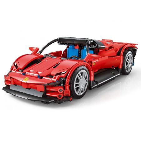 TA GAOLE T3048 3048 non  FERRARI LÙI XE bộ đồ chơi xếp lắp ráp ghép mô hình  Kỹ Thuật Công Nghệ Cao Mô Hình Phương Tiện 619 khối