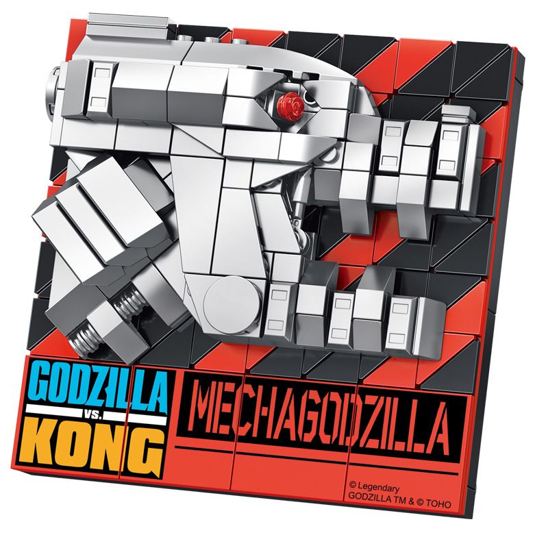 INBRIXX 687503 non Lego CHÂN DUNG ĐẦU GODZILLA CƠ KHÍ bộ đồ chơi xếp lắp ráp ghép mô hình MECHAGODZILLA 269 khối