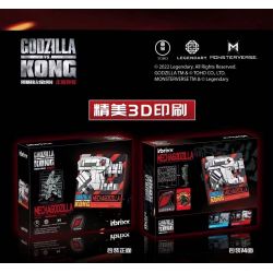 INBRIXX 687503 non  CHÂN DUNG ĐẦU GODZILLA CƠ KHÍ bộ đồ chơi xếp lắp ráp ghép mô hình MECHAGODZILLA 269 khối