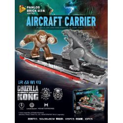 PanlosBrick 687101 Panlos Brick 687101 non  TRẬN CHIẾN QUYẾT ĐỊNH TÀU SÂN BAY bộ đồ chơi xếp lắp ráp ghép mô hình AIRCRAFT CARRIER 1115 khối