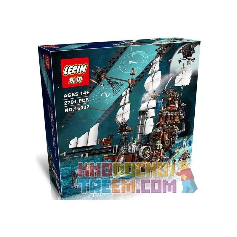 NOT Lego METALBEARD'S SEA COW 70810 KING 83002 LEPIN 16002 LION KING 180041 xếp lắp ráp ghép mô hình THUYỀN BÒ BIỂN CỦA TRƯỞNG RÂU SẮT METALBEARD The Lego Movie Phim Về Lego 2741 khối