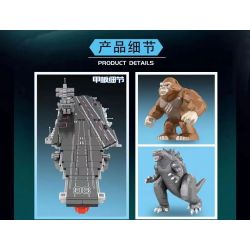 PanlosBrick 687101 Panlos Brick 687101 non  TRẬN CHIẾN QUYẾT ĐỊNH TÀU SÂN BAY bộ đồ chơi xếp lắp ráp ghép mô hình AIRCRAFT CARRIER 1115 khối