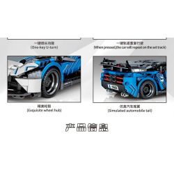 SEMBO 701899 non  MCLAREN SENNA GTR bộ đồ chơi xếp lắp ráp ghép mô hình  Kỹ Thuật Công Nghệ Cao Mô Hình Phương Tiện 594 khối