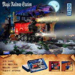 ZHEGAO DZ6007 6007 non  NHÀ GA MA THUẬT bộ đồ chơi xếp lắp ráp ghép mô hình Harry Potter MAGIC RAILWAY STATION Chú Bé Phù Thủy 1308 khối