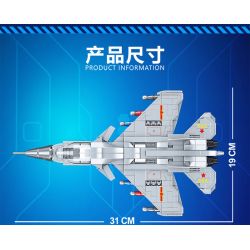 KUYU MOXING KY7060 7060 non  J-MÁY BAY CHIẾN ĐẤU 15 bộ đồ chơi xếp lắp ráp ghép mô hình HIGH-TECH PRODUCTS 456 khối