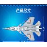 KUYU MOXING KY7060 7060 non  J-MÁY BAY CHIẾN ĐẤU 15 bộ đồ chơi xếp lắp ráp ghép mô hình HIGH-TECH PRODUCTS 456 khối