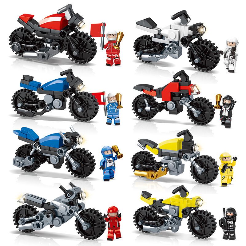 MINGDI K216 non Lego 8 LOẠI Ô TÔ TÍCH LUỸ NHANH bộ đồ chơi xếp lắp ráp ghép mô hình Creator Sáng Tạo