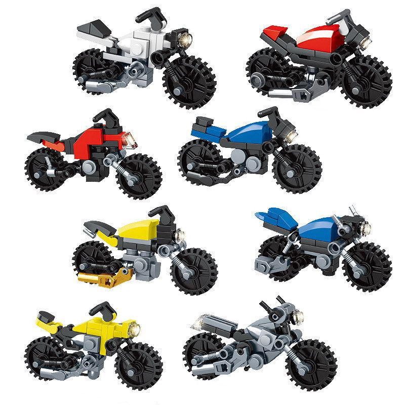 MINGDI K216 non  8 LOẠI Ô TÔ TÍCH LUỸ NHANH bộ đồ chơi xếp lắp ráp ghép mô hình Creator Sáng Tạo