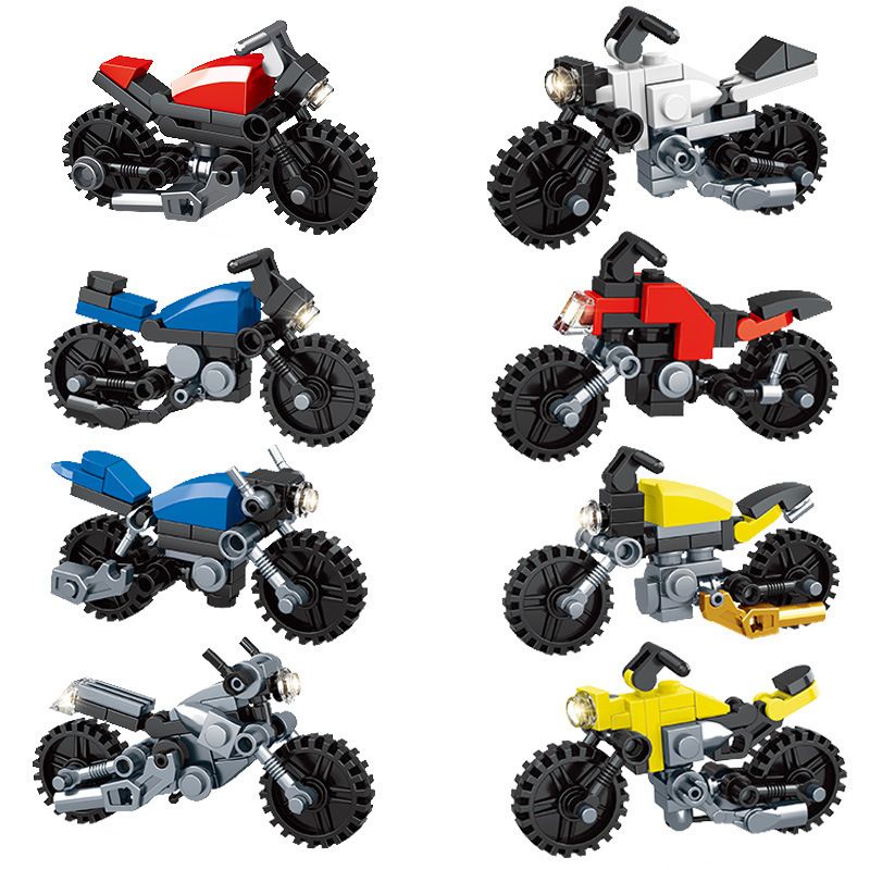 MINGDI K216 non  8 LOẠI Ô TÔ TÍCH LUỸ NHANH bộ đồ chơi xếp lắp ráp ghép mô hình Creator Sáng Tạo