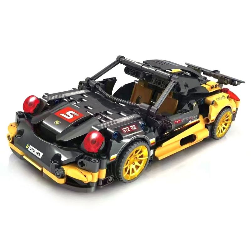 BRUCCO BLK-083 BLK-084 non Lego LÙI XE CẢNH SÁT bộ đồ chơi xếp lắp ráp ghép mô hình Technic Kỹ Thuật Công Nghệ Cao Mô Hình Phương Tiện 445 khối