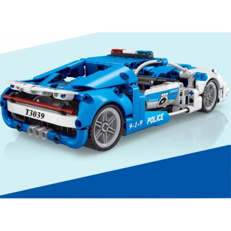 TA GAOLE T3039 3039 non  LÙI XE CẢNH SÁT bộ đồ chơi xếp lắp ráp ghép mô hình  Kỹ Thuật Công Nghệ Cao Mô Hình Phương Tiện 403 khối