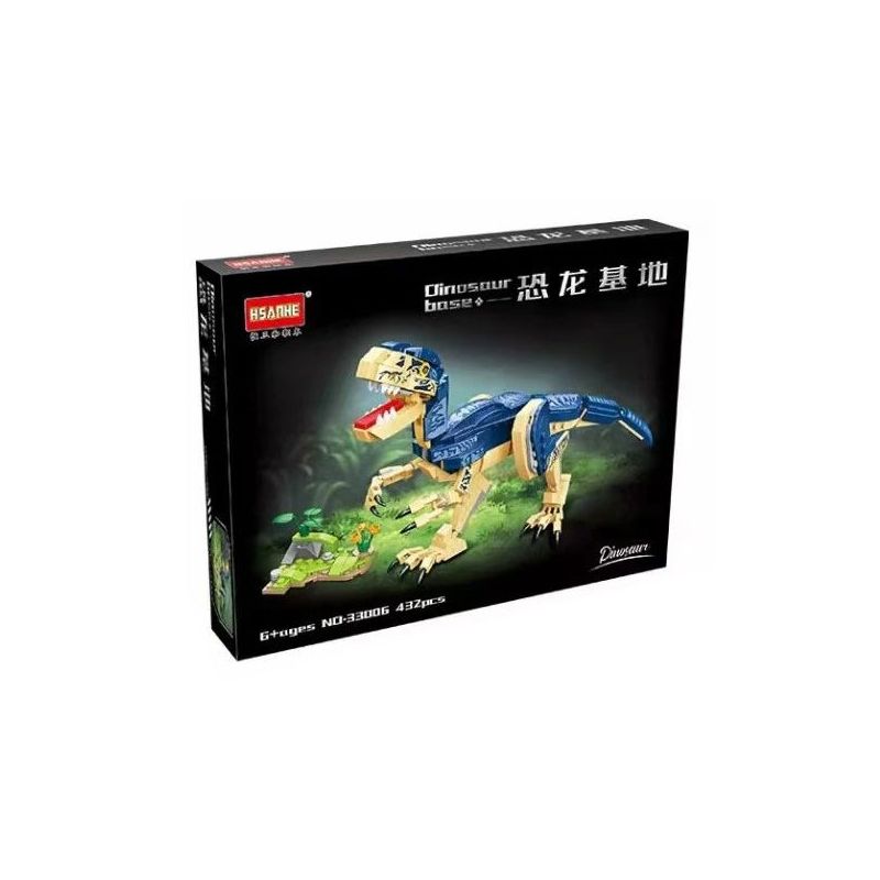 HSANHE CACO 33006 non  CĂN CỨ KHỦNG LONG OVIRAPTOR bộ đồ chơi xếp lắp ráp ghép mô hình 432 khối