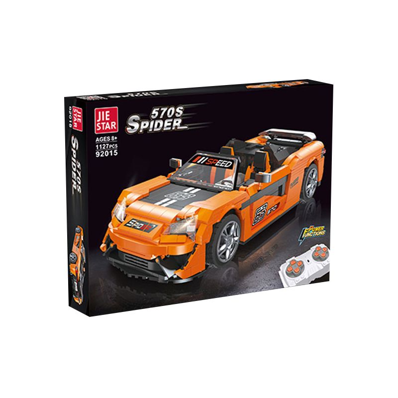 JIESTAR 92015 non  MCLAREN 570S NHỆN tỷ lệ 1:14 bộ đồ chơi xếp lắp ráp ghép mô hình Creator Expert MCLAREN 570S SPIDER Chuyên Gia Sáng Tạo 1195 khối