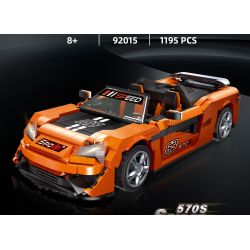 JIESTAR 92015 non  MCLAREN 570S NHỆN tỷ lệ 1:14 bộ đồ chơi xếp lắp ráp ghép mô hình Creator Expert MCLAREN 570S SPIDER Chuyên Gia Sáng Tạo 1195 khối