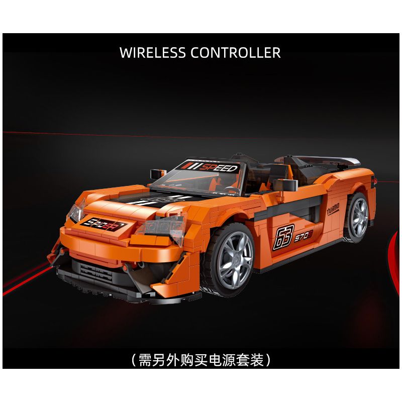 JIESTAR 92015 non  MCLAREN 570S NHỆN tỷ lệ 1:14 bộ đồ chơi xếp lắp ráp ghép mô hình Creator Expert MCLAREN 570S SPIDER Chuyên Gia Sáng Tạo 1195 khối