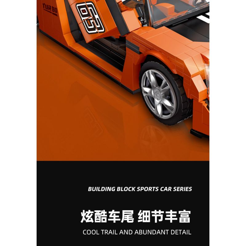 JIESTAR 92015 non  MCLAREN 570S NHỆN tỷ lệ 1:14 bộ đồ chơi xếp lắp ráp ghép mô hình Creator Expert MCLAREN 570S SPIDER Chuyên Gia Sáng Tạo 1195 khối