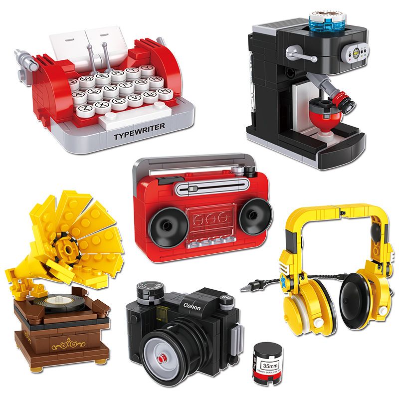 HSANHE CACO 30005 non Lego 6 LOẠI ĐỒ GIA DỤNG MINI bộ đồ chơi xếp lắp ráp ghép mô hình Creator CREATIVE APPLIANCES Sáng Tạo 652 khối