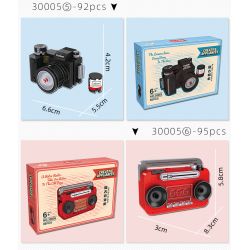 HSANHE CACO 30005 non  6 LOẠI ĐỒ GIA DỤNG MINI bộ đồ chơi xếp lắp ráp ghép mô hình Creator CREATIVE APPLIANCES Sáng Tạo 652 khối