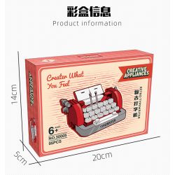 HSANHE CACO 30005 non  6 LOẠI ĐỒ GIA DỤNG MINI bộ đồ chơi xếp lắp ráp ghép mô hình Creator CREATIVE APPLIANCES Sáng Tạo 652 khối