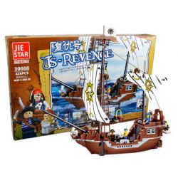 JIESTAR 30008 non  TÀU CƯỚP BIỂN BÁO THÙ bộ đồ chơi xếp lắp ráp ghép mô hình REVENGE 426 khối