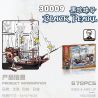 JIESTAR 30009 non  TÀU CƯỚP BIỂN NGỌC TRAI ĐEN bộ đồ chơi xếp lắp ráp ghép mô hình BLACK PEARL 678 khối