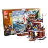 JIESTAR 30007 non  TỔ HỢP TRỤ SỞ CHÍNH bộ đồ chơi xếp lắp ráp ghép mô hình Pirates Of The Caribbean HEADQUARTERS BASE Cướp Biển Vùng Caribe 431 khối