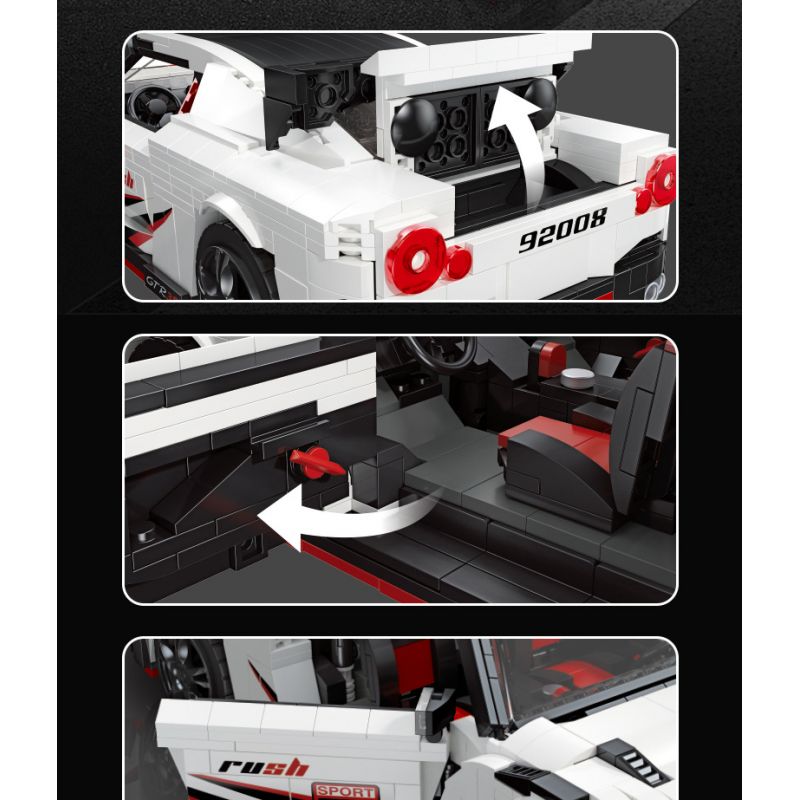 JIESTAR 92008 non  NISSAN GTR35 NISMO tỷ lệ 1:13 bộ đồ chơi xếp lắp ráp ghép mô hình Creator Expert Chuyên Gia Sáng Tạo 1266 khối