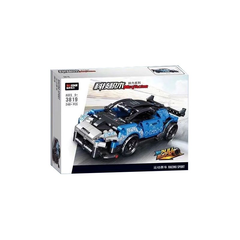 Decool 3819 Jisi 3819 non Lego XE THỂ THAO MCLAREN SENNA GTR LÙI bộ đồ chơi xếp lắp ráp ghép mô hình Speed Champions Racing Cars Đua Xe Công Thức 248 khối