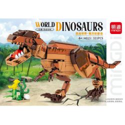 MINGDI H015 non  THẾ GIỚI KHỦNG LONG GIGANOTOSAURUS bộ đồ chơi xếp lắp ráp ghép mô hình Jurassic World 321 khối
