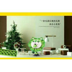 MR.KURIOSITY 12601 non  CON CHÓ BẮP CẢI bộ đồ chơi xếp lắp ráp ghép mô hình CHINESE CABBAGE DOG