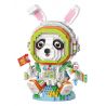 LOZ 8118 non  PHI HÀNH GIA GẤU TRÚC bộ đồ chơi xếp lắp ráp ghép mô hình SPACEMAN PANDA 1110 khối