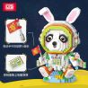 LOZ 8118 non  PHI HÀNH GIA GẤU TRÚC bộ đồ chơi xếp lắp ráp ghép mô hình SPACEMAN PANDA 1110 khối
