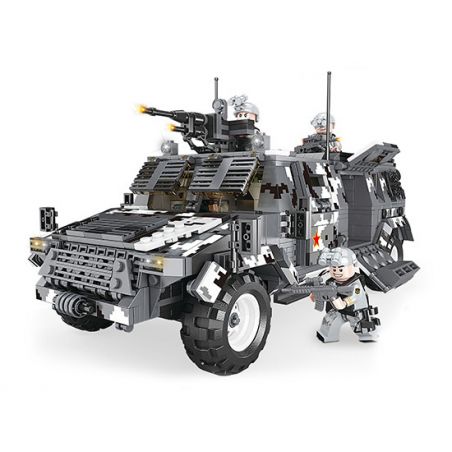 FORANGE FC6104 6104 non  CHIẾN BINH ĐÔNG PHONG bộ đồ chơi xếp lắp ráp ghép mô hình Military Army DONGFENG WARRIOR Quân Sự Bộ Đội 1633 khối