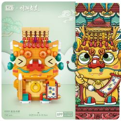 LOZ 8908 non  CHI TIẾT CUỐI CÙNG bộ đồ chơi xếp lắp ráp ghép mô hình Creator Sáng Tạo 740 khối