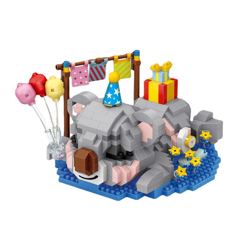 LOZ 8902 non Lego TIỆC SINH NHẬT KOALA bộ đồ chơi xếp lắp ráp ghép mô hình Seasonal Mùa Lễ Hội 630 khối