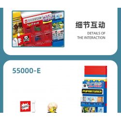 JIESTAR 55000 non  CỬA HÀNG TIỆN LỢI 24 GIỜ bộ đồ chơi xếp lắp ráp ghép mô hình City SHUTTLE SHOP Thành Phố 845 khối