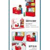 JIESTAR 55000 non  CỬA HÀNG TIỆN LỢI 24 GIỜ bộ đồ chơi xếp lắp ráp ghép mô hình City SHUTTLE SHOP Thành Phố 845 khối