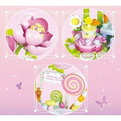 WISE BLOCK HA383023-S 383023-S non  THẾ GIỚI BIỂN HOA MUÔN MÀU 3 LOẠI HÌNH DÃ NGOẠI RỪNG KẸO BÔNG KHU VUI CHƠI GIẢI TRÍ FLOWER VINE GEM THÁC NƯỚC PIANO ÁNH TRĂNG bộ đồ chơi xếp lắp ráp ghép mô hình Creator THE FLOWER COLLECTION Sáng Tạo